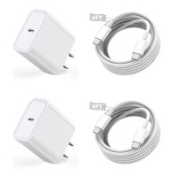 iPad Charger, iPhone Charger iPad Cord Fast Charging 12W USB Wall Charger Foldable Portable Travel Plug with 6.6FT Lightning iPad Cable Compatible with iPhone, iPad, iPad Mini 1/2/3/4/5,iPad Air 1/2/3